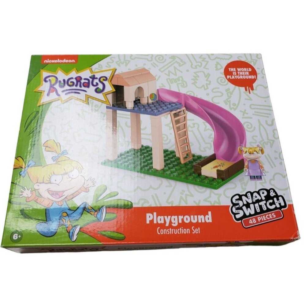 Nickelodeon Rugrats Playground Snap Switch Construction 48 Pieces Angelica READ